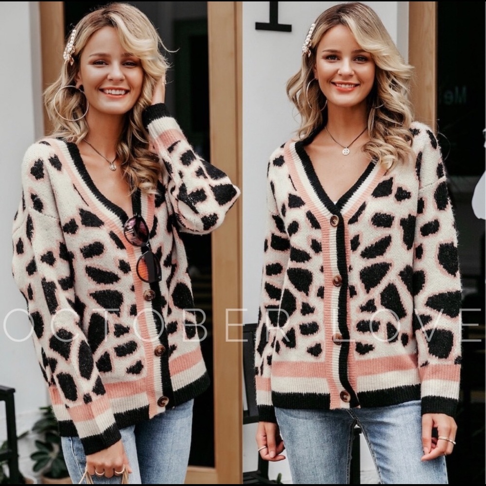 Leopard Cardigans! - Picture 2 of 3